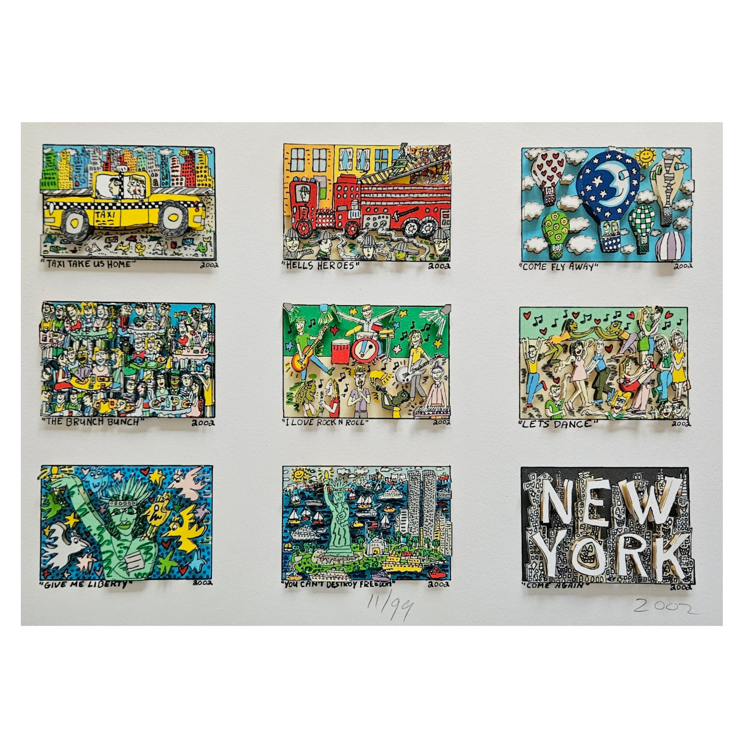 James Rizzi - 81 Rizzi Prints on the Wall (2002)