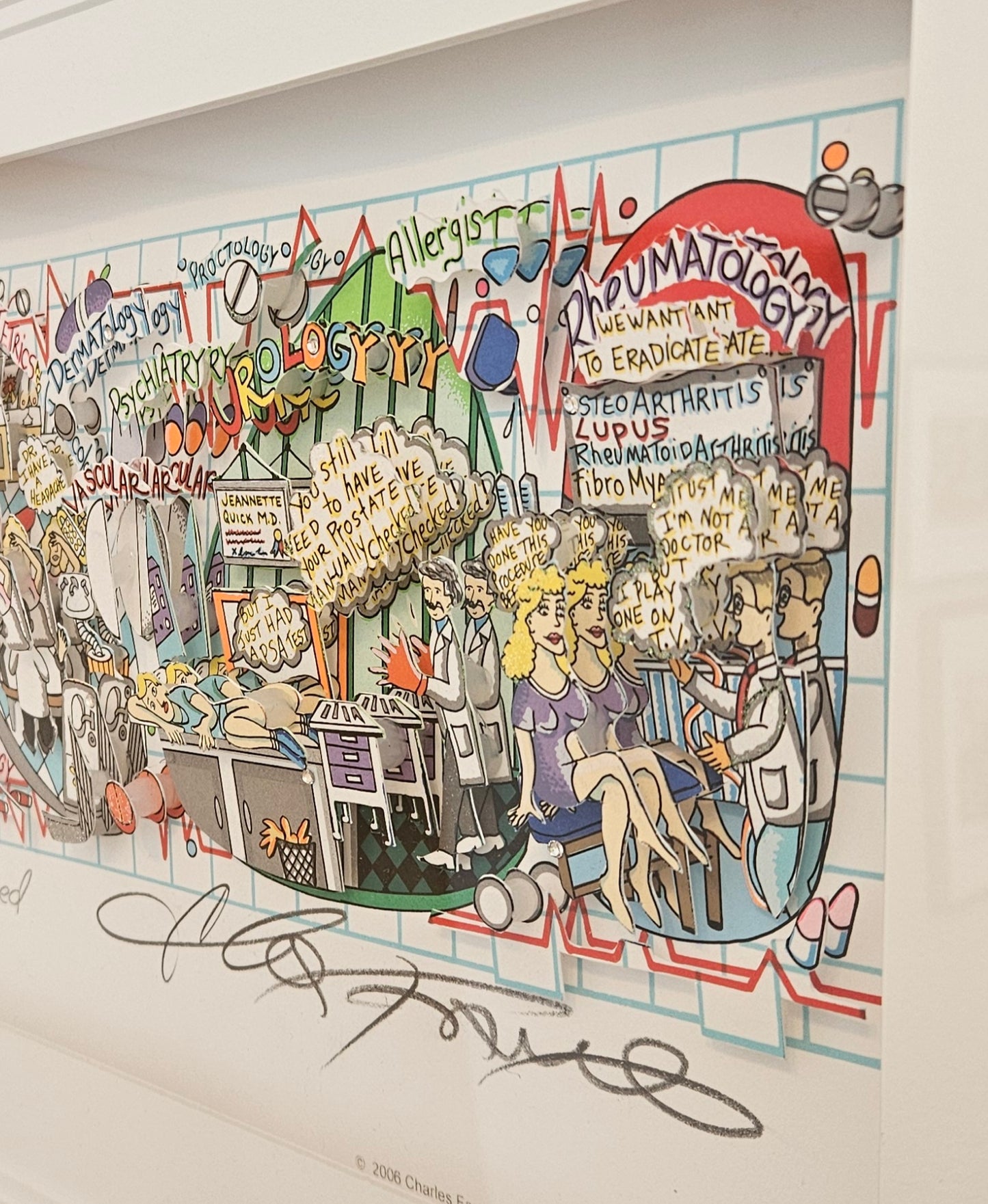 Charles Fazzino - Just What the Doctor Prescribed (2006)