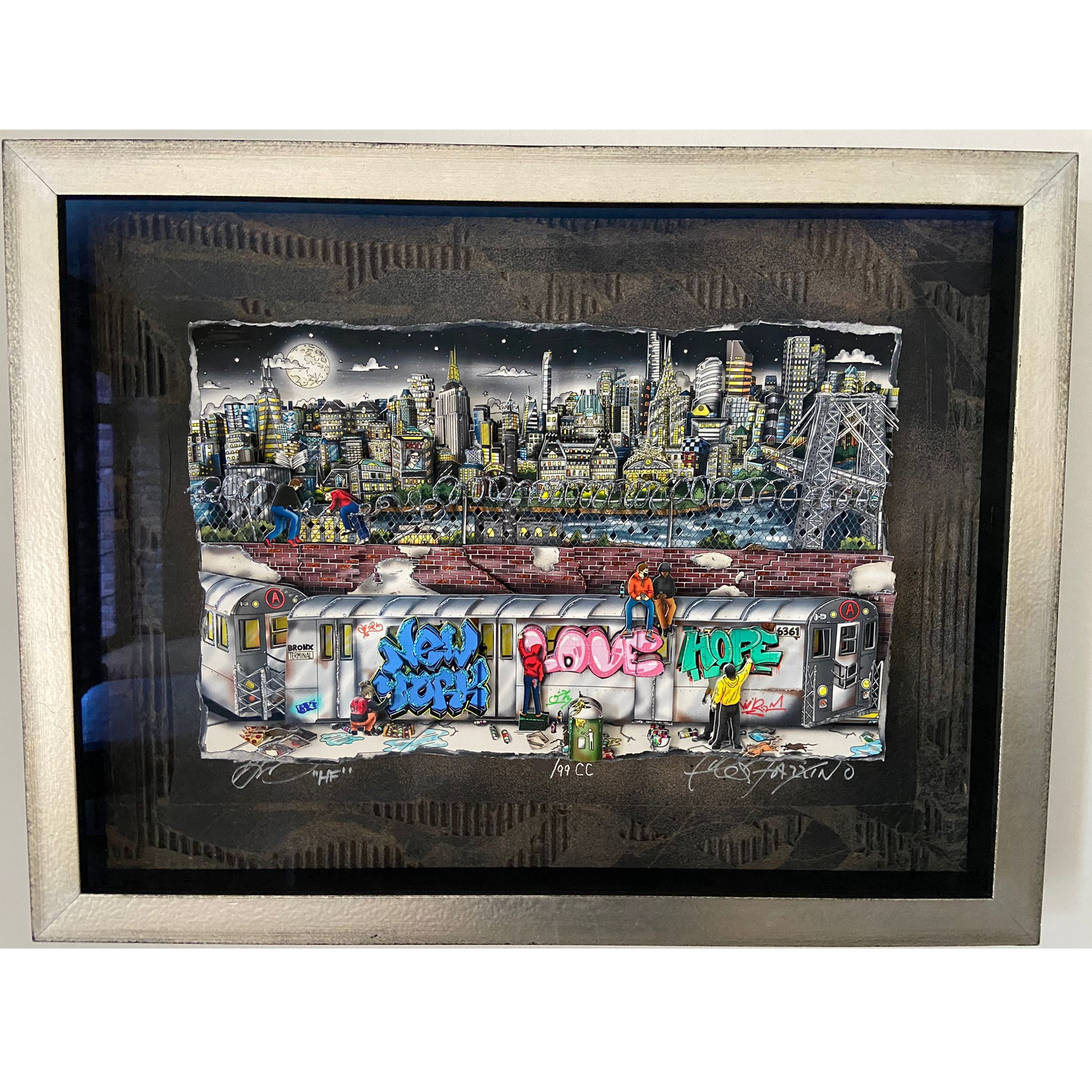 Charles Fazzino - Tagging the Subway (2021)