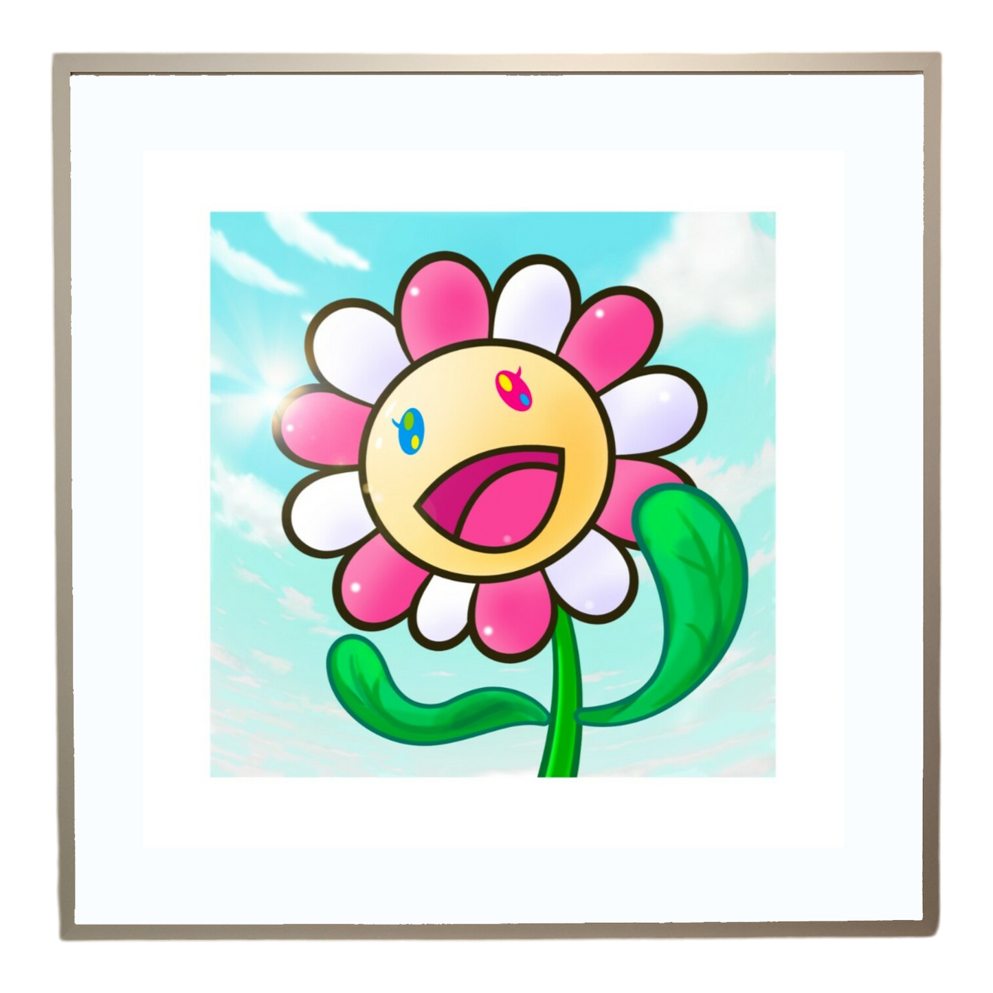 Takashi Murakami - Murakami.Flower #0085 Smiling Girl (2024)