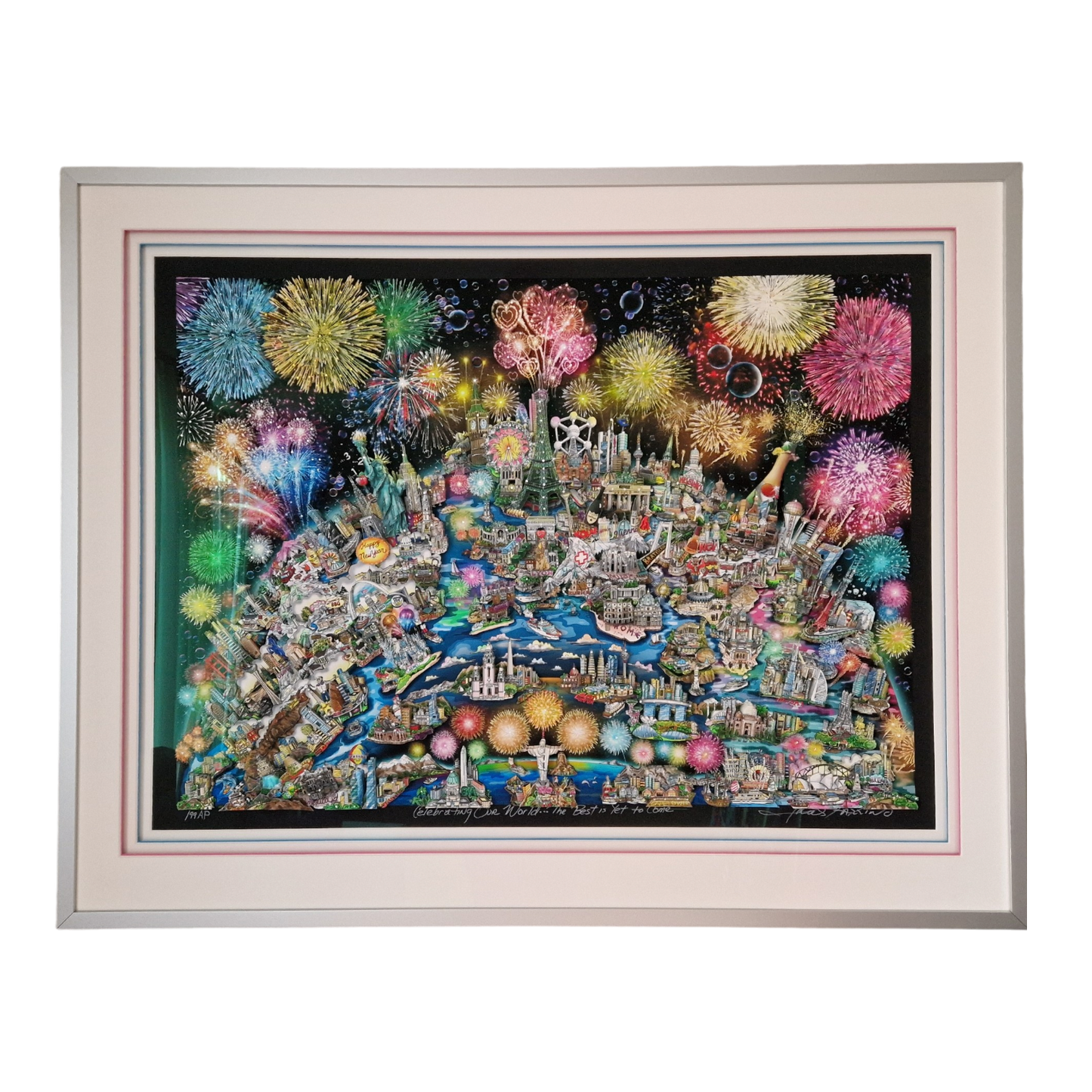 Charles Fazzino - Celebrating Our World: The Best Is Yet to Come (2019)