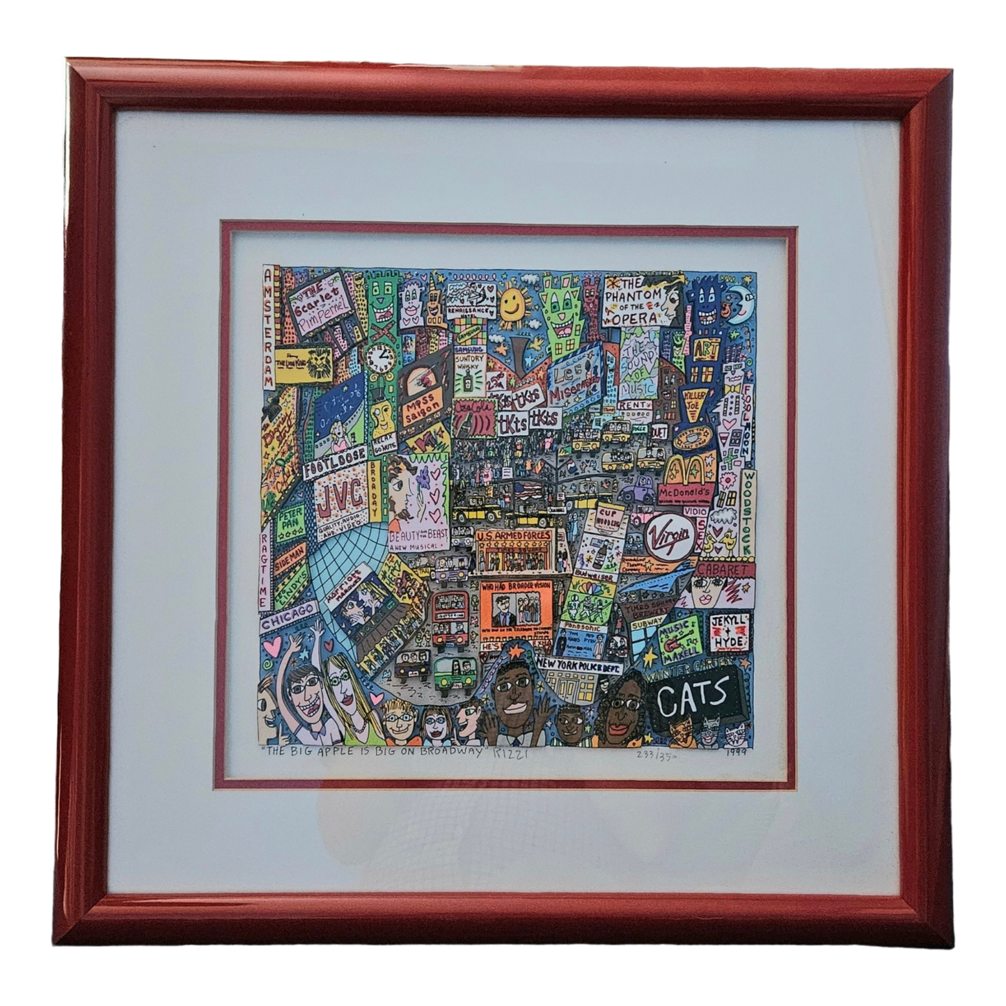 James Rizzi - The Big Apple Is Big on Broadway (1999)