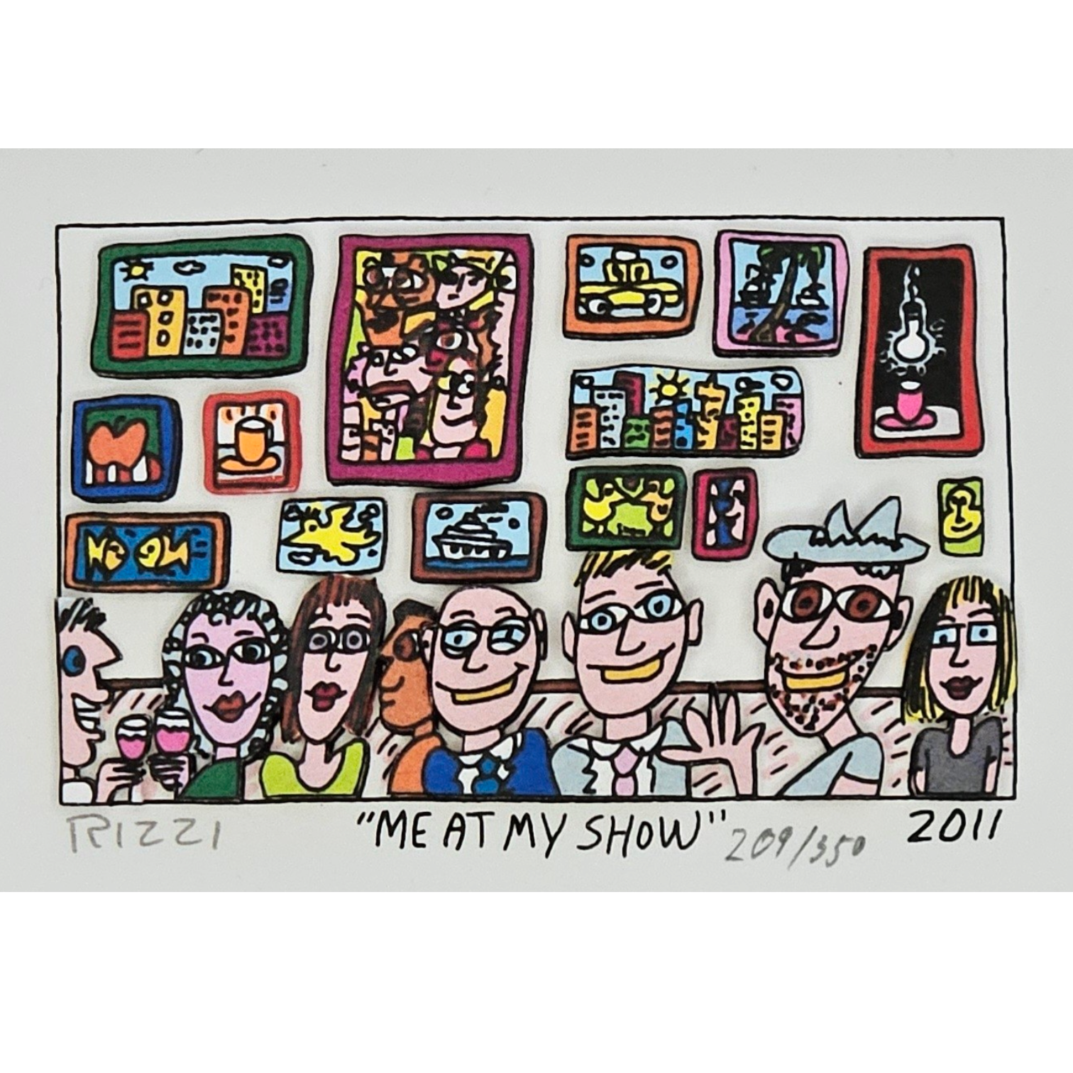 James Rizzi - Me at My Show (2011) – Zaiser Art James Rizzi - Me at My Show (2011) – Zaiser Art
