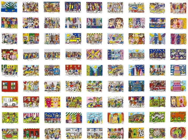 James Rizzi: 81 Prints on the Wall (1990)