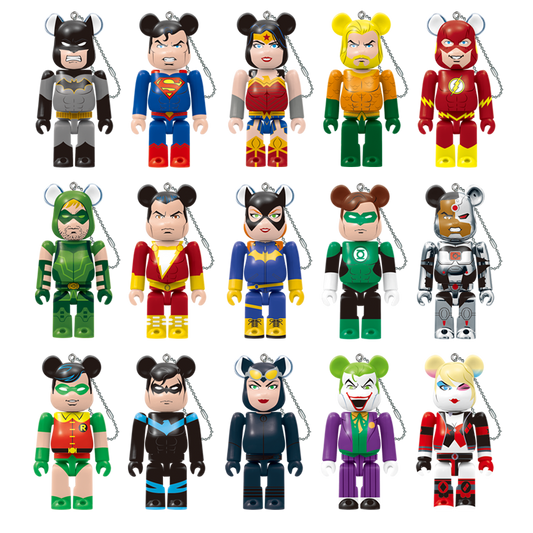 BE@RBRICK Happy Kuji "DC" (2020) - komplette Kollektion aus 15 Einzelfiguren