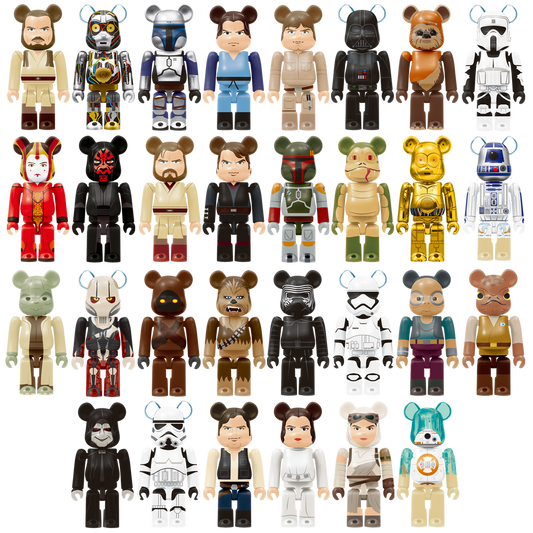 BE@RBRICK Happy Kuji "Star Wars" (2017) - komplette Kollektion aus 30 Einzelfiguren