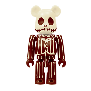 BE@RBRICK 17 - Jack Skellington White Chocolate Version  (100%)