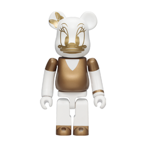 BE@RBRICK 19 - Daisy Duck Gold & White Version (100%)