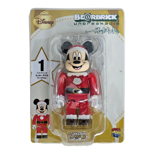 BE@RBRICK 1 - Mickey Mouse Santa Version (100%)