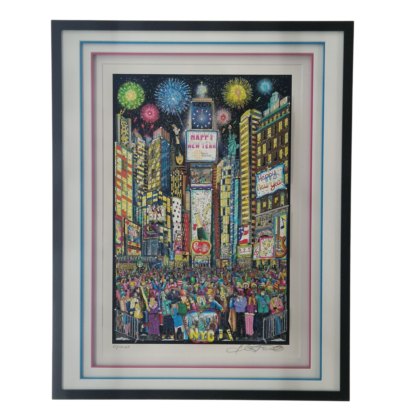 Charles Fazzino - Happy New Year from Times Square (2022)