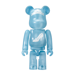 BE@RBRICK 23 - Version corps transparent Cendrillon (100%)