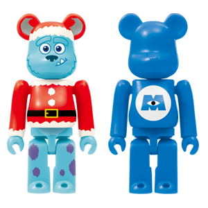 BE@RBRICK 30 - Boo Christmas Version &amp; Monsters, Inc. (100%)