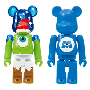 BE@RBRICK 30 - Boo Christmas Version &amp; Monsters, Inc. (100%)