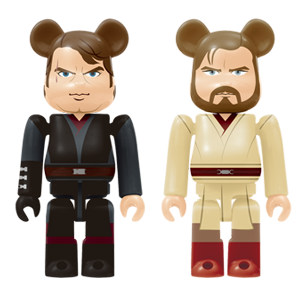 BE@RBRICK 33 - Anakin Skywalker et Obi-Wan Kenobi (100%)