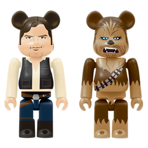 BE@RBRICK 34 - Han Solo & Chewbacca (100%)