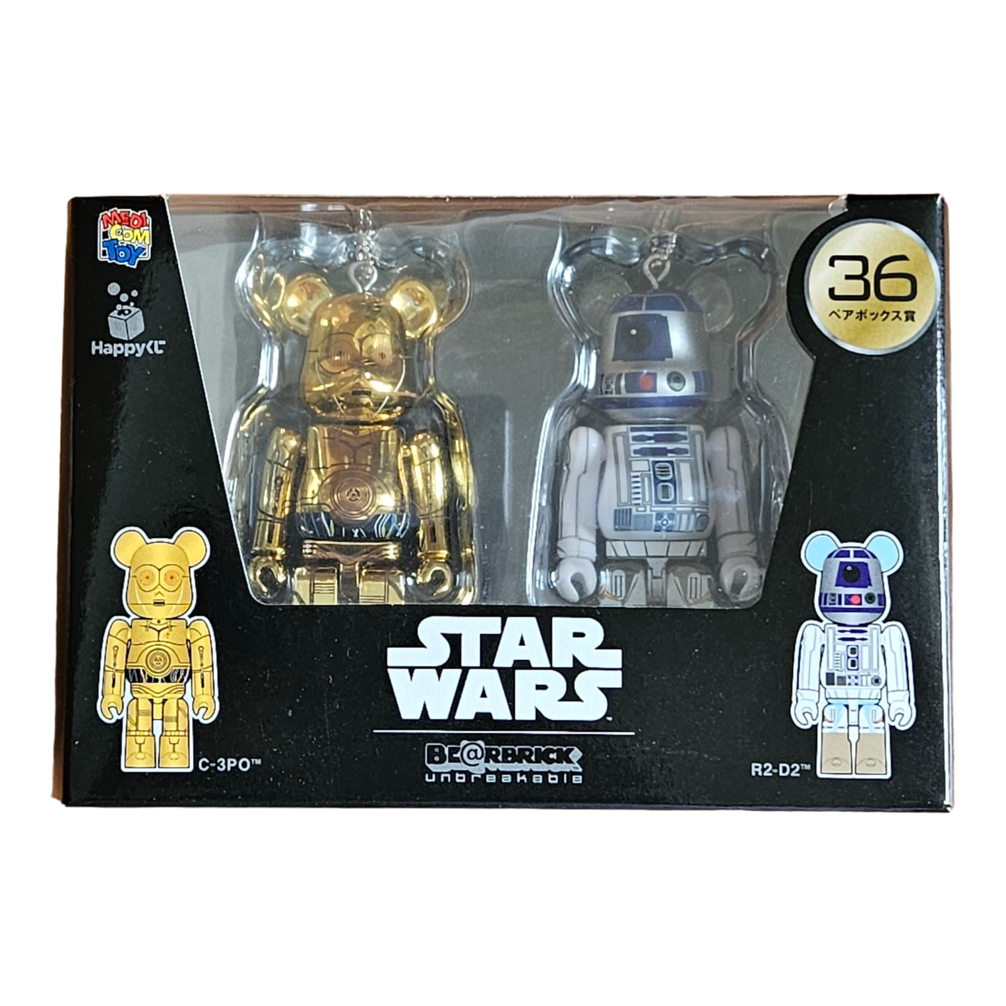 BE@RBRICK 36 - C-3PO &amp; R2-D2 (100%)