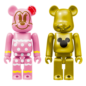 BE@RBRICK 37 - Minnie Mouse Ginger Cookie Version &amp; Or Métallisé (100%)