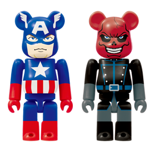 BE@RBRICK 37 - Captain America & Red Skull (100%)