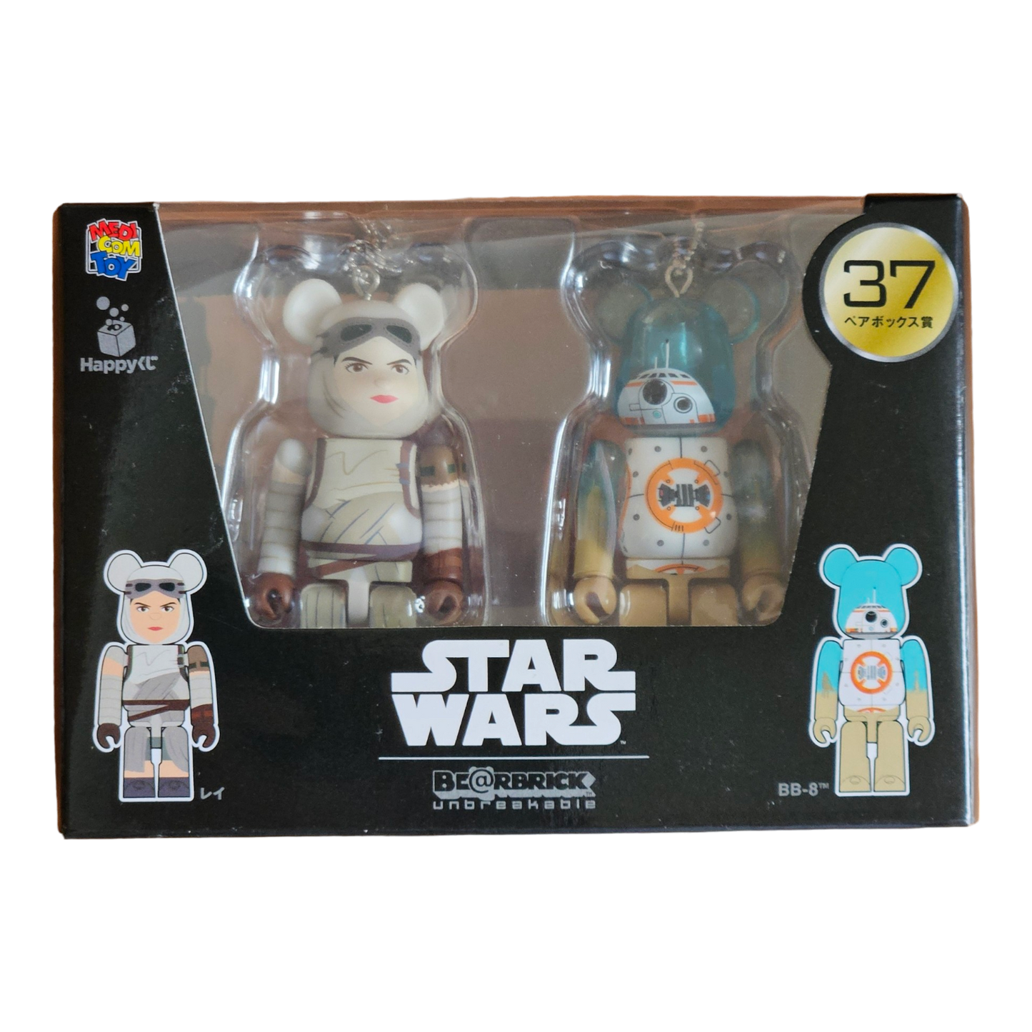 BE@RBRICK 37 - Rey &amp; BB-8 (100%)