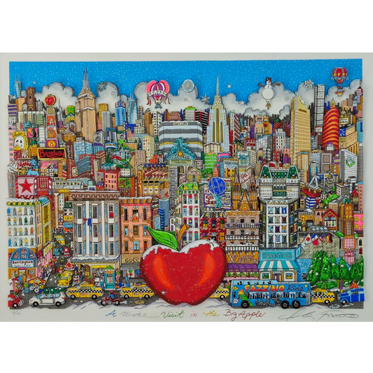 Charles Fazzino - A Winter Visit in the Big Apple (2015)