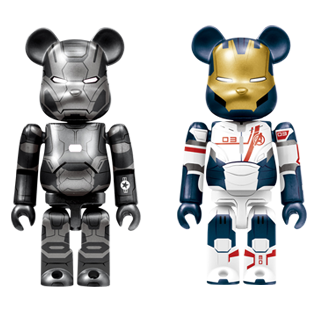 BE@RBRICK B - War Machine Mark 2 & Iron Legion (100%)