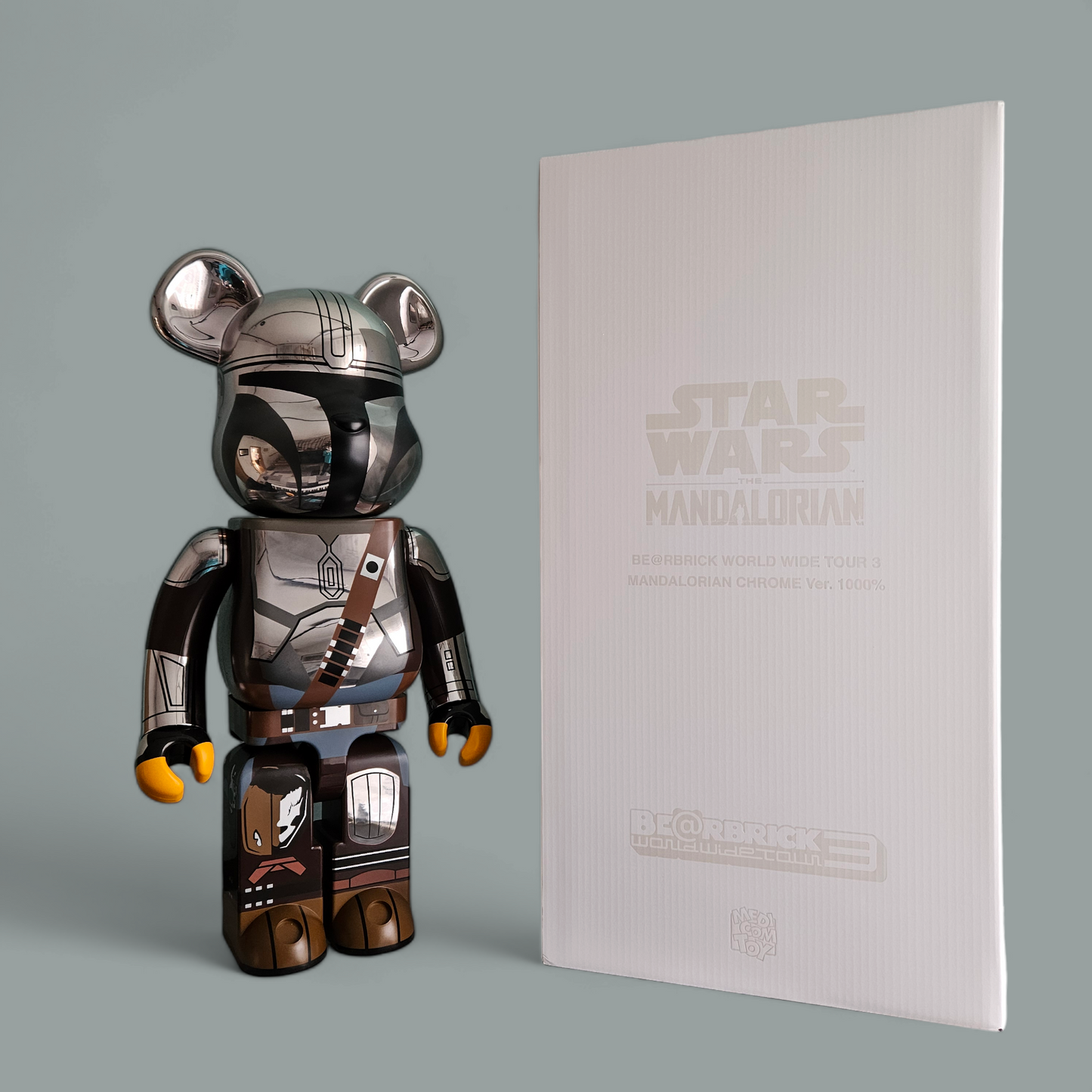 BE@RBRICK La version Mandalorian Chrome (1000%)