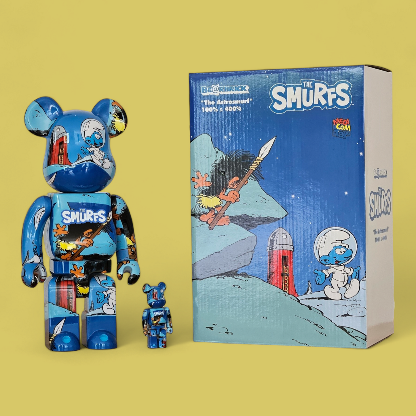 BE@RBRICK The Smurfs "The Astrosmurf" (100%+400%)