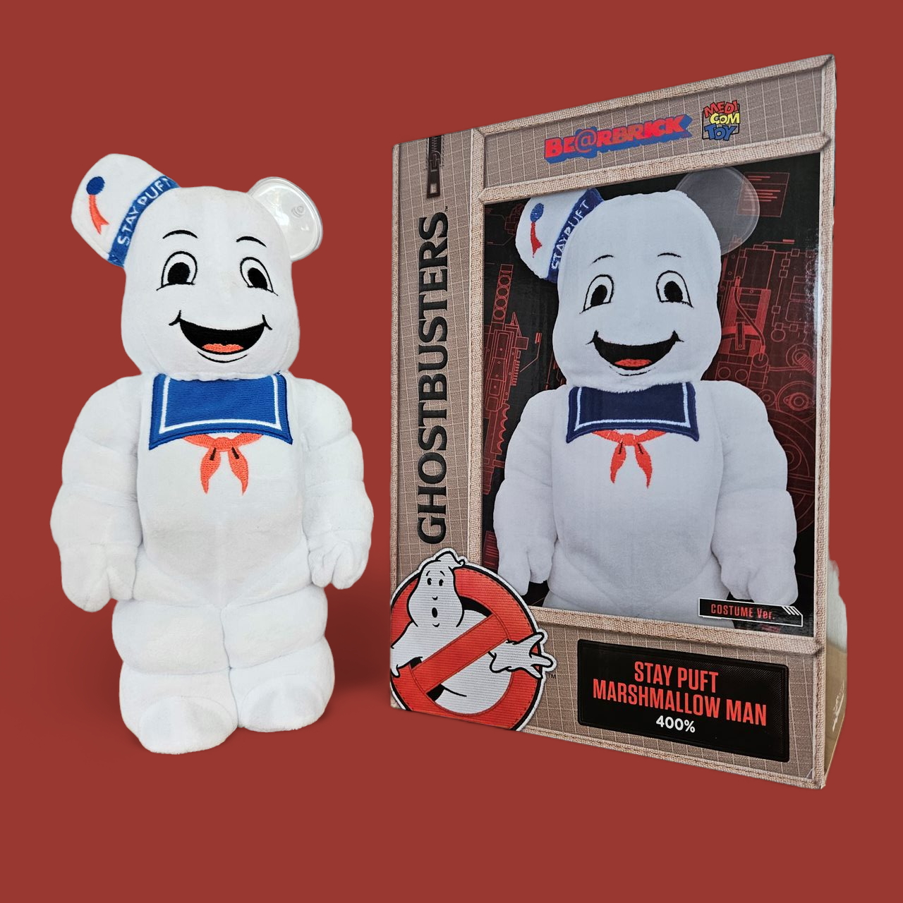 BE@RBRICK Stay Puft Marshmallow Man Costume Version (400%)