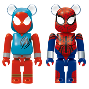 BE@RBRICK D - Araignée écarlate et Spider-Girl (100%)