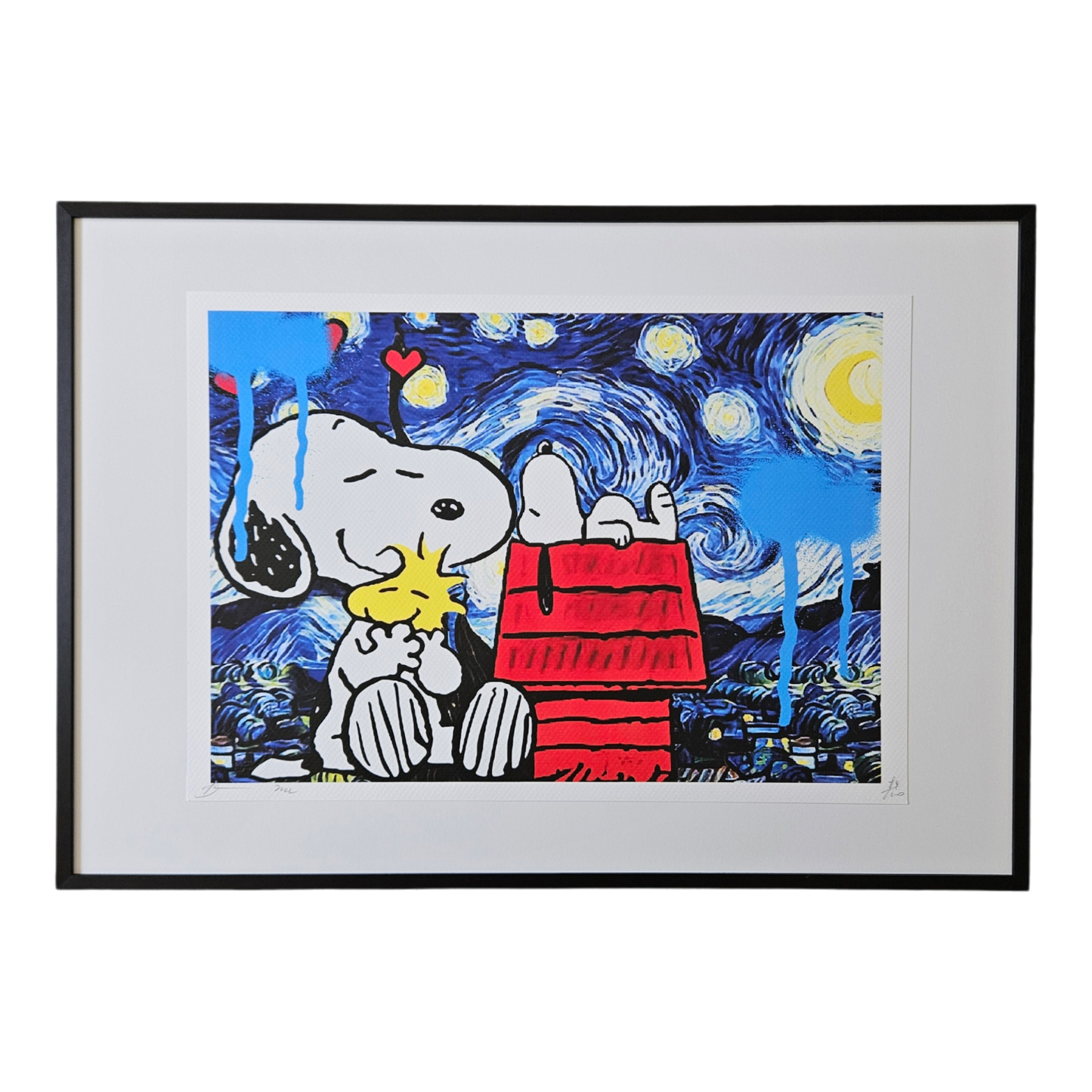 DEATH NYC - Snoopy + Woodstock - van Gogh Starry Night (2022)