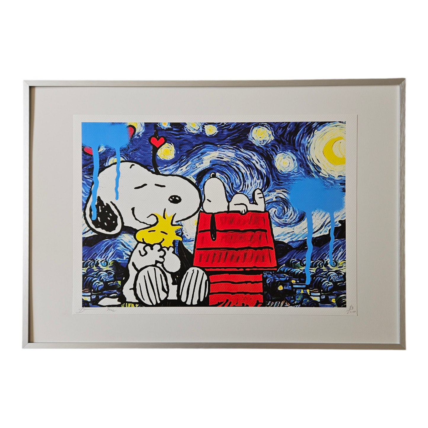 DEATH NYC - Snoopy + Woodstock - van Gogh Starry Night (2022)