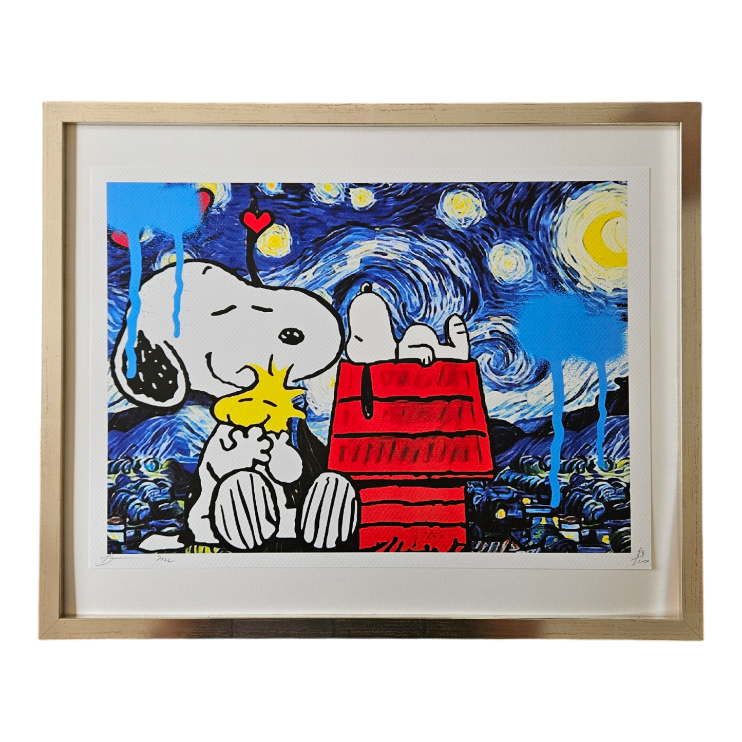 DEATH NYC - Snoopy + Woodstock - van Gogh Starry Night (2022)