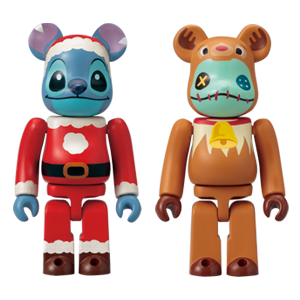 BE@RBRICK H - Version Stitch Père Noël et Version Renne Scramble (100%)