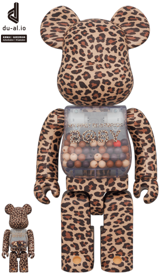 My First BE@RBRICK B@by LEOPARD Version (100%+400%)