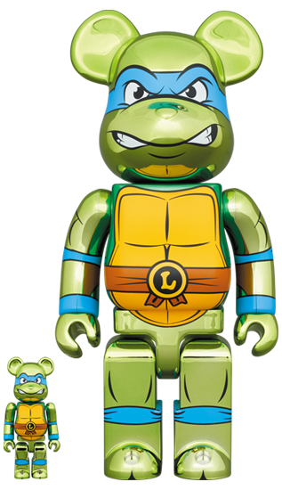 BE@RBRICK Leonardo Chrome Version [Teenage Mutant Ninja Turtles] (100%+400%)