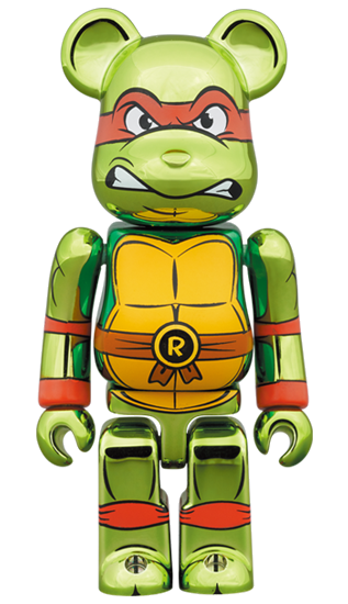 BE@RBRICK Raphael Chrome Version [Teenage Mutant Ninja Turtles] (100%+400%)