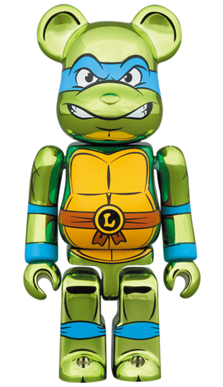 BE@RBRICK Leonardo Chrome Version [Teenage Mutant Ninja Turtles] (100%+400%)