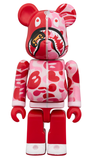 BE@RBRICK Baby Milo® Camo Requin Rose (100%+400%)