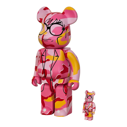 BE@RBRICK Andy Warhol Camo Version (100%+400%)