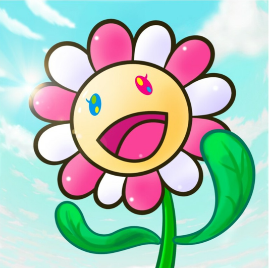 Takashi Murakami - Murakami.Flower #0085 Smiling Girl (2024)