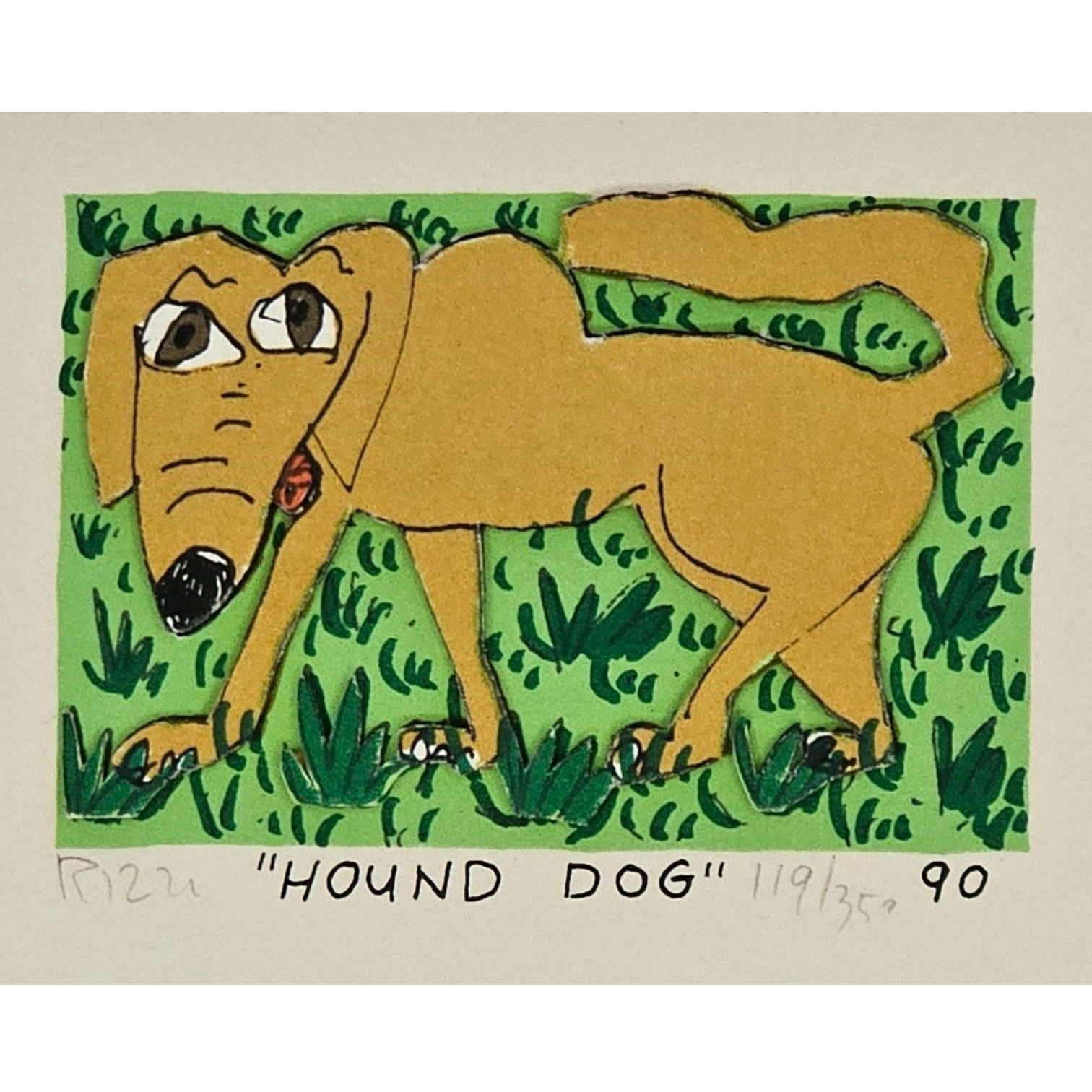 James Rizzi Hound dog 169/350 1990年作 James Rizzi Hound dog 169/350 1990年作 【公式通販】