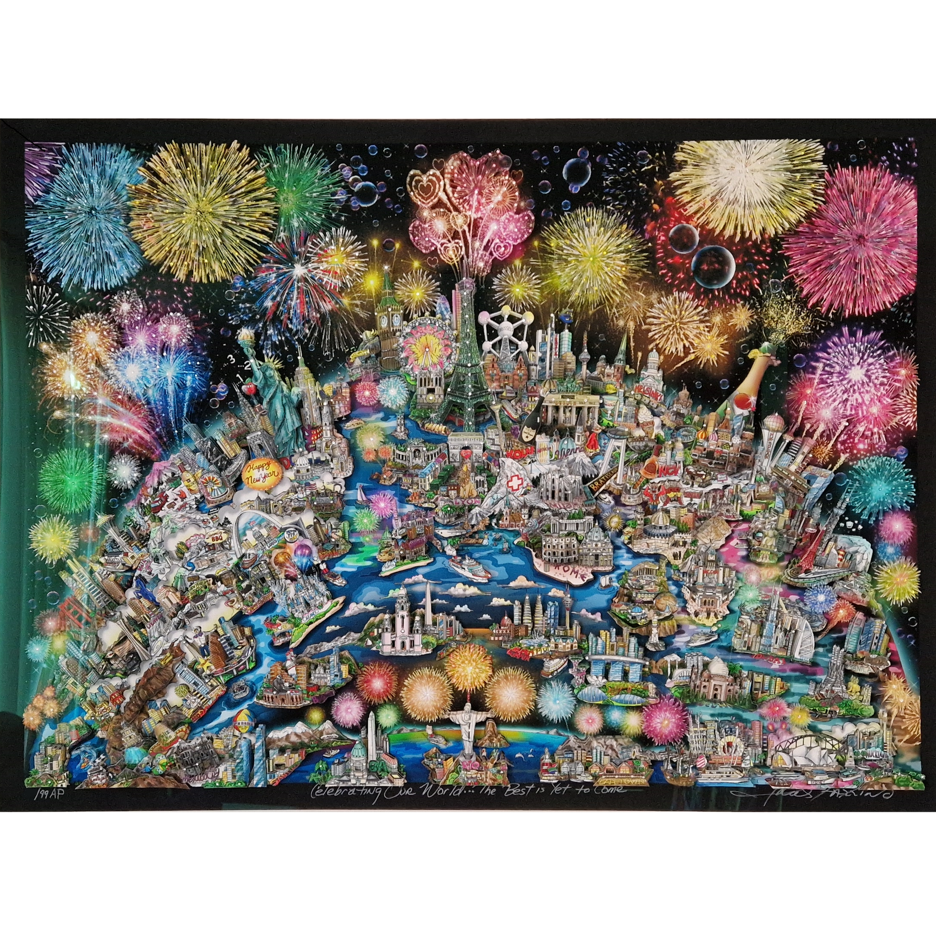 Charles Fazzino - Celebrating Our World: The Best Is Yet to Come