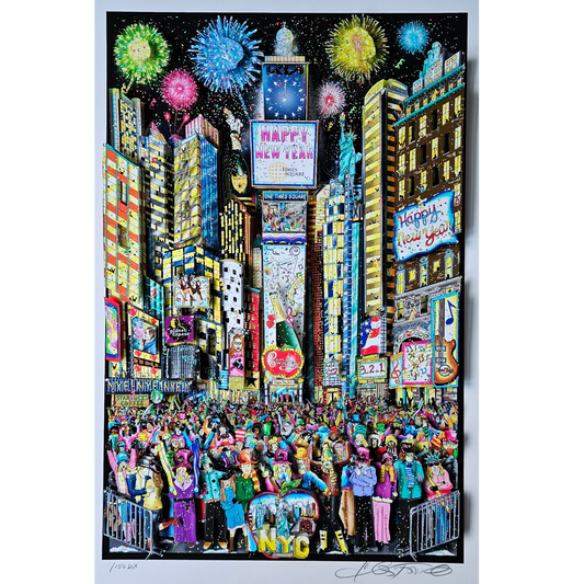 Charles Fazzino - Happy New Year from Times Square (2022)