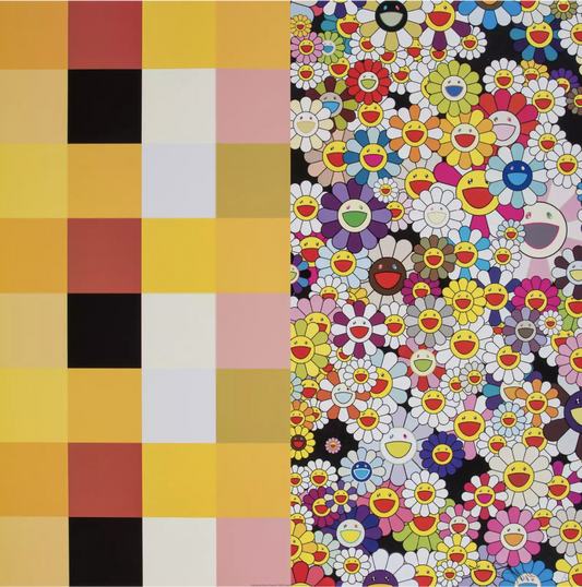 Takashi Murakami - Acupuncture/ Flowers (Checkers) (2008)
