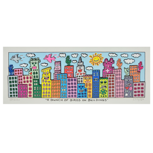 James Rizzi - A Bunch of Birds on Buildings (2019)