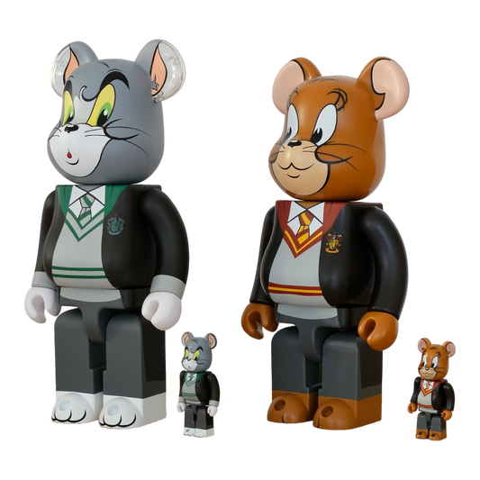 BE@RBRICK TOM AND JERRY in Hogwarts House Robes (100%+400%)