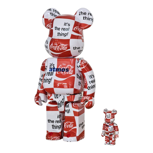 BE@RBRICK atmos × Coca-Cola CHECKERBOARD (100%+400%)