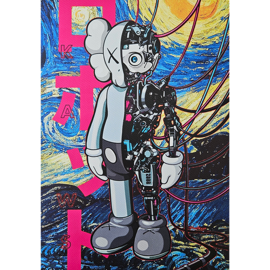 DEATH NYC - KAWS Dissected Companion - Nuit étoilée de Van Gogh (2022)