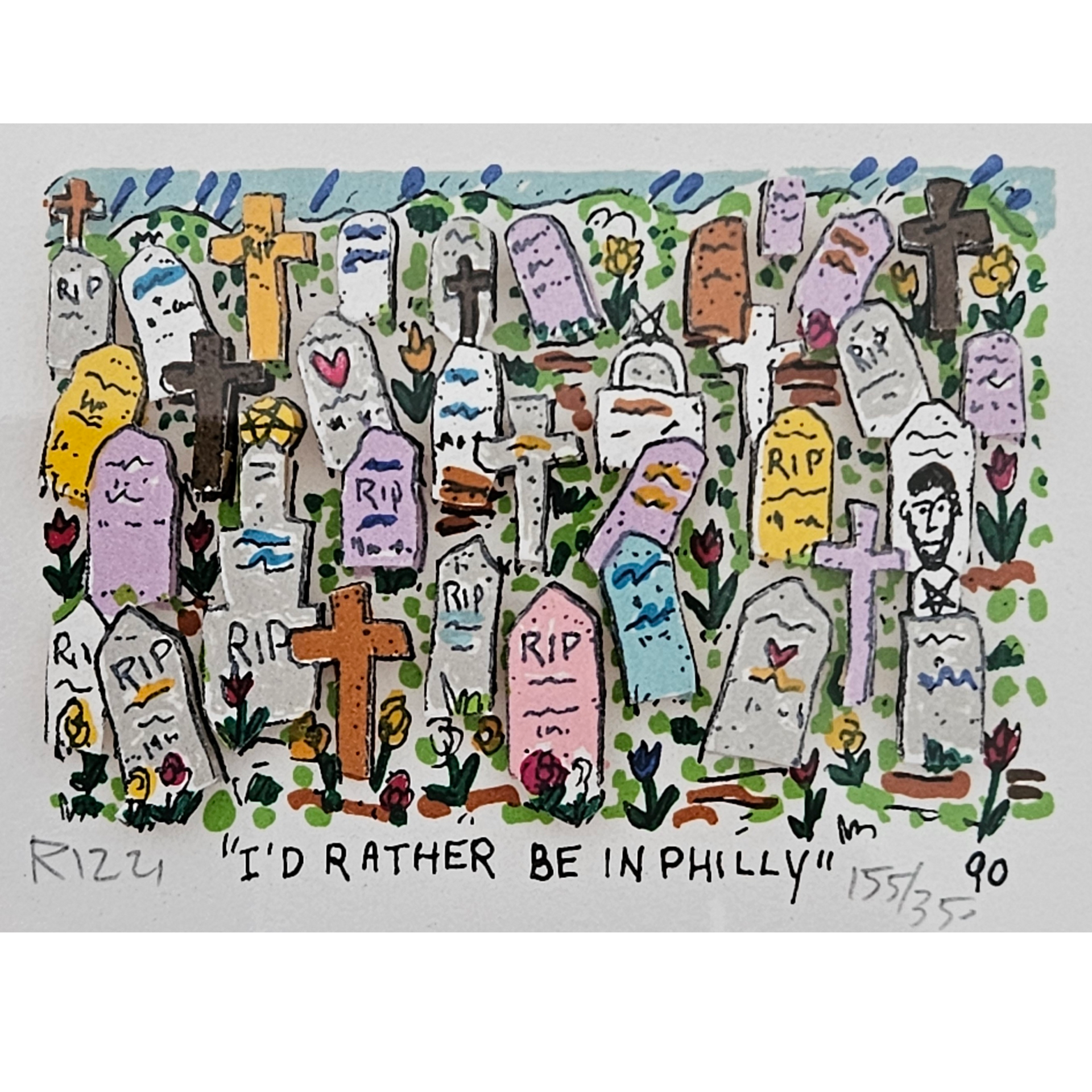 James Rizzi - I'd Rather Be in Philly (1990) – Zaiser Art