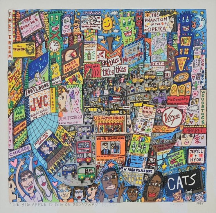 James Rizzi - The Big Apple Is Big on Broadway (1999)